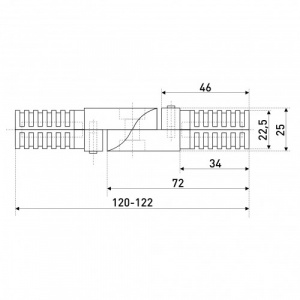 Соединитель труб d=25 R-41А поворотный Soller