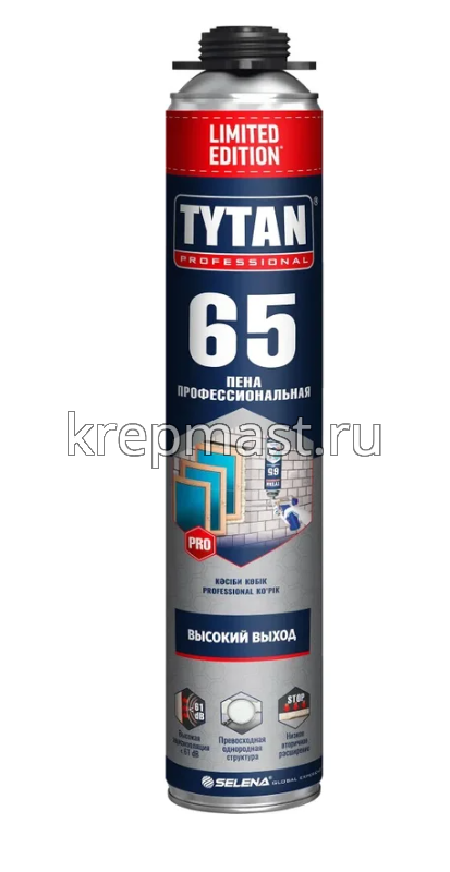 Пена монтажная Tytan Pro 65 UNI LIMITED EDITION 750мл