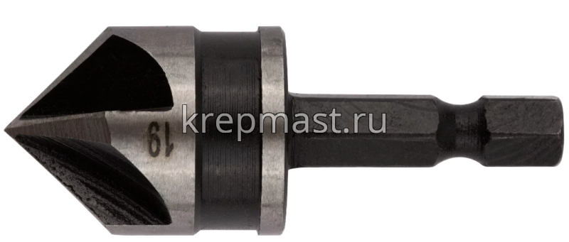 Зенкер FIT/USP конический, хвостовик под биту, 19мм