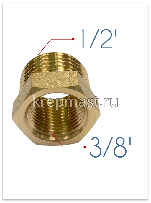 Футорка (фитинг резьбовой) вн.-нар. 3/8