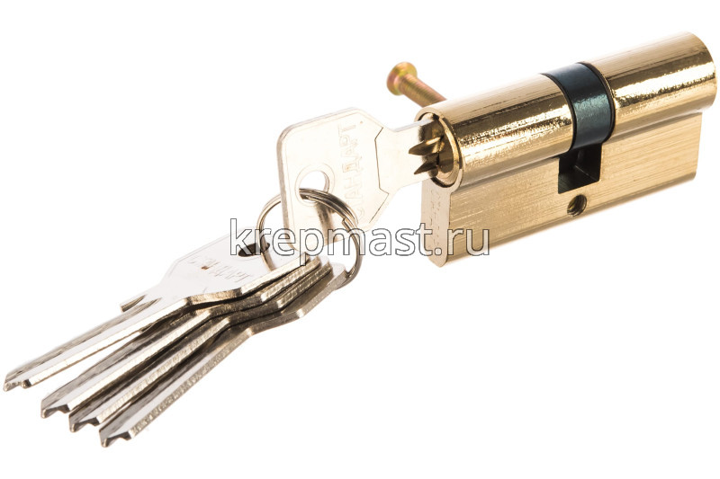 Механизм цилиндровый 60Z PB кл./ключ золото
