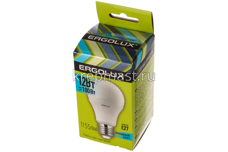 Лампа А60 12Вт Е27 4500К