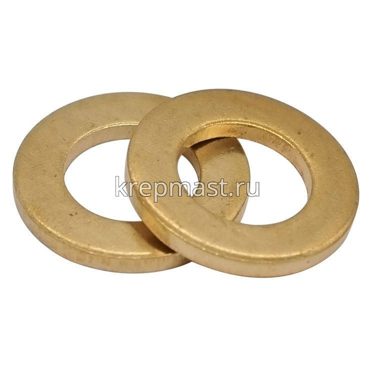 Шайба узкая 10 DIN 125 латунь