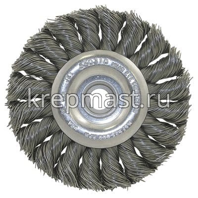 Корщетка- колесо 100мм для УШМ FIT сталь витая
