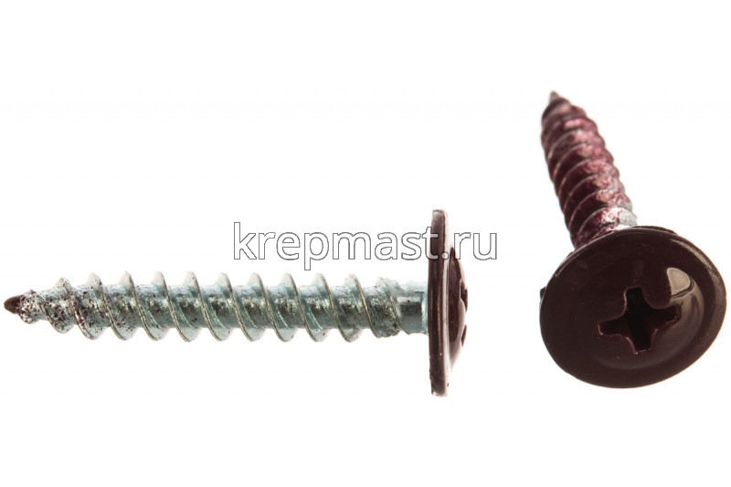 Саморез п/сф головка с п/ш острый 4,2х25 RAL3005