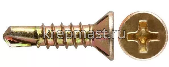 Саморез оконный сверло ж/п 3,9х19 усиленные