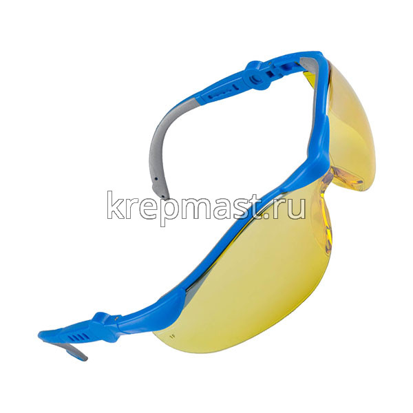 Очки защитные ЗУБР желтые, поликарб. монолинза