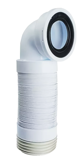 Удлинитель гибкий АНИ ПЛАСТ д/унитаз D110мм х 90 (К729R) дл.300-750