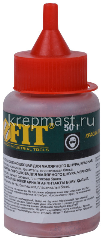 Краска разметочная FIT / STAYER для шнуров 50гр. красная