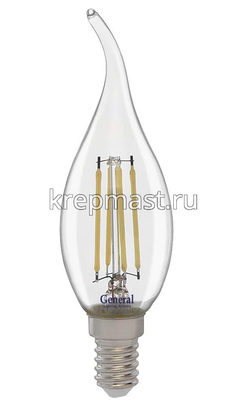 Лампа свеча на ветру 10Вт Е14 2700K