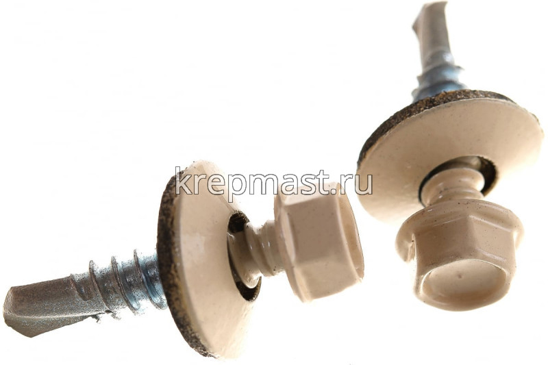 Саморез д/кровли краш. 5,5х25 RAL 1014