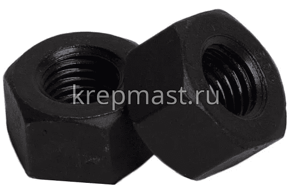 Гайка 6-гр. М 18 DIN 934 (2,5) кл.пр.10,0 чёрная