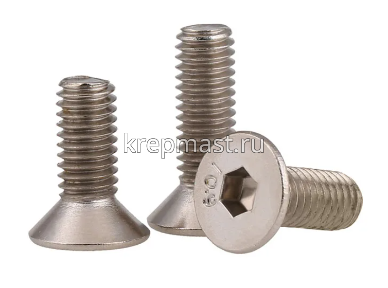 Винт с внут. шестиг. потай голов. 6х 25 кл.пр.10,9 DIN 7991