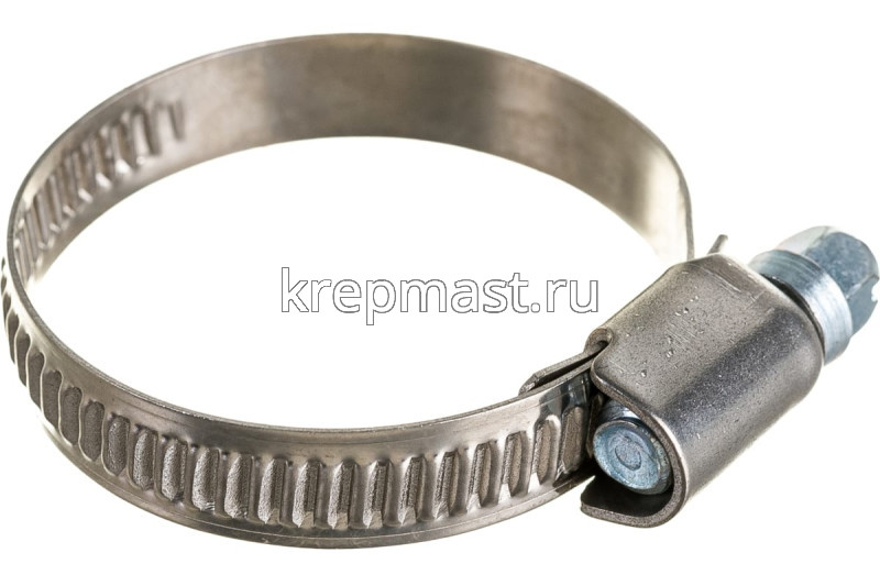 Хомут червячный нержавейка 25-40