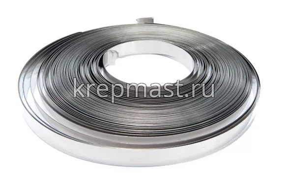 Лента стальная в рулоне 10мм х 50м узкая