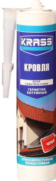 Герметик KRASS для кровли битумный 300мл