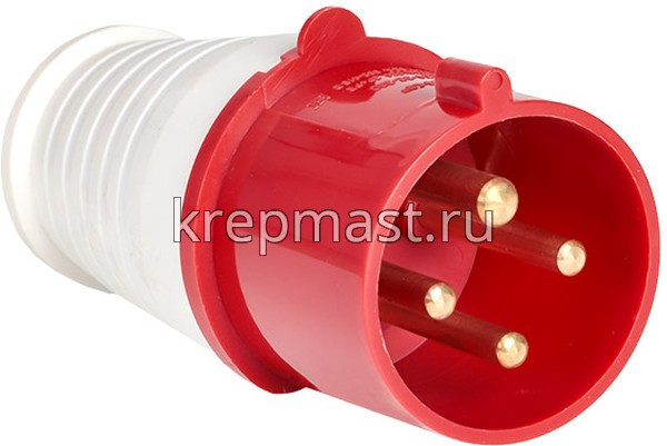 Вилка (024) прямая силовая 3P+PE IP44 32A 380B