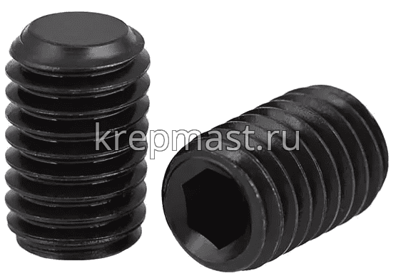 Винт уст. 10х16 12,9 DIN 913плоск.конц.вн/ш чёрн