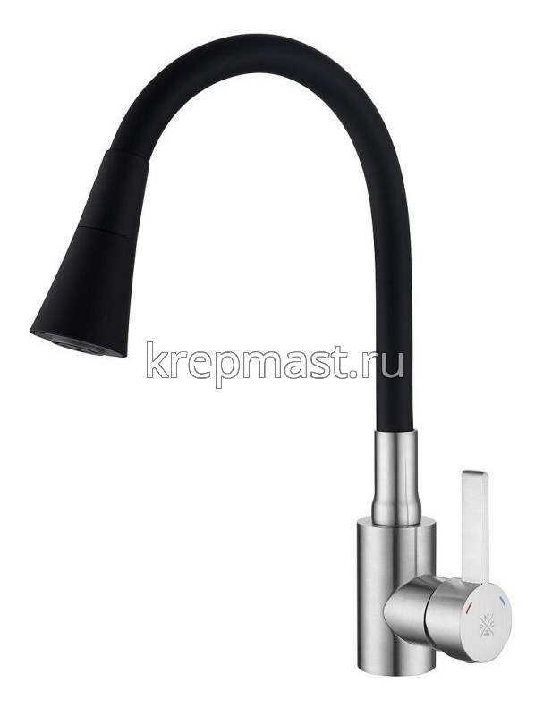 Смеситель д/кухни SUS123BL-016F НЕРЖАВЕЮЩИЙ
