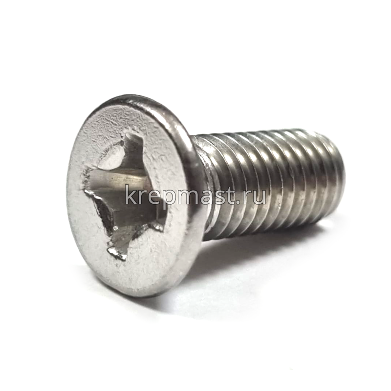 Винт 8,0х20 потай DIN 965 нерж. А2