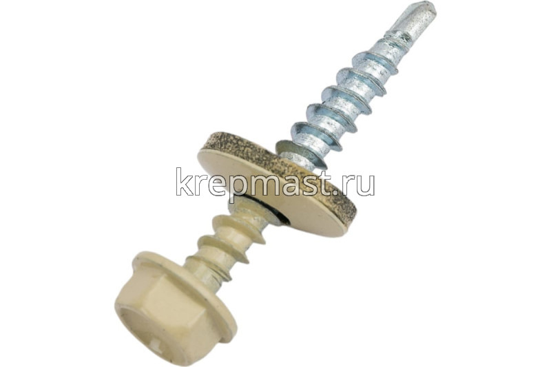 Саморез д/кровли краш. 4,8х35(38) RAL 1014