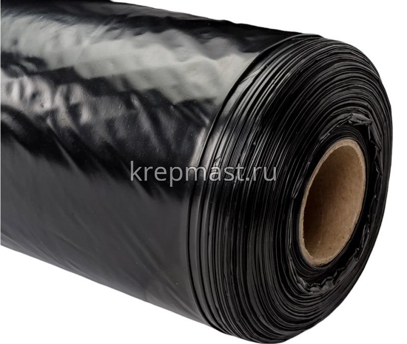 Пленка полиэтиленовая ЧЕРНАЯ 200мкм ширина 3м (100м)