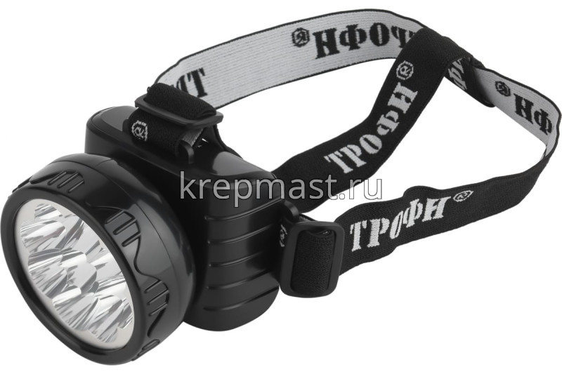 Фонарь Трофи TG9 налобный аккум. 2 режима, черный