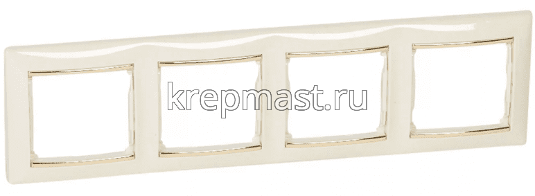 Рамка Valena крем. 4-ая горизонт.