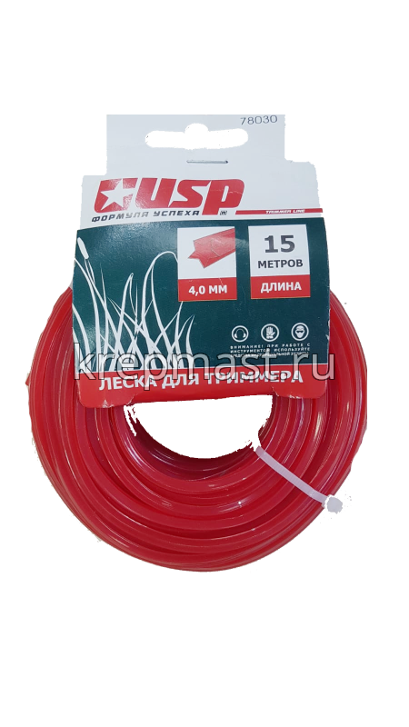 Леска для триммера 4,0мм ЗВЕЗДА (по 15м)