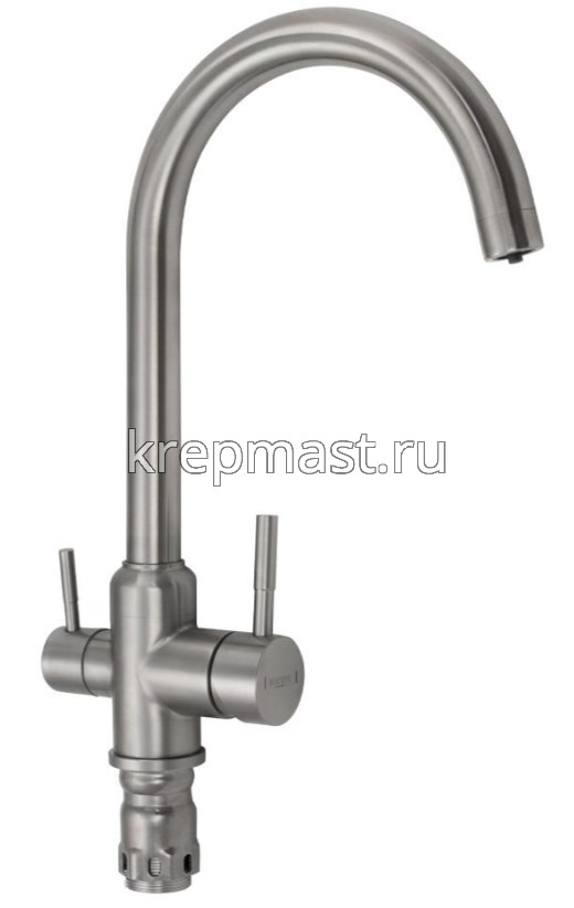 Смеситель д/кухни MAGNUS 91114 с Собраз.гусаком для питьевой воды